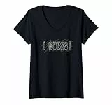 Femme Design I Guess ! T-Shirt avec Col en V