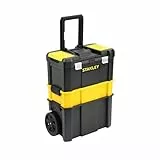 STANLEY Boîte à outils roulante essentielle, unités empilables 3-en-1, solution d'outils portable, STST1-80151