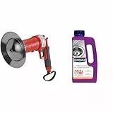 ROTHENBERGER Industrial Pistolet à deboucher à air comprimé y compris 4 adaptateurs en caoutchouc & STARWAX Déboucheur Gel pour Canalisations - 1L - Idéal pour Déboucher une Canalisation Bouchée