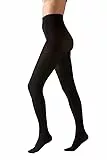 Gi&Gi Collants pour femme 80 den, collants opaque confort total 80 deniers Soft Touch N1293 (FR/ES, Alpha/lettres, S, M, Taille normale, Taille normale, NOIR)