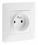 Zenitech - Prise simple encastrable 16A - Blanc - Artezo