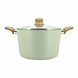 MENASTYL - Faitout 24cm Colorama Céladon - En Aluminium - Revêtement antiadhésif en céramique - Tous feux dont induction