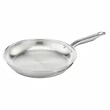 Tefal Virtuoso Poêle 28 cm, Induction, Garantie 10 ans, Acier inoxydable non revêtu de qualité premium, Saisie parfaite, Résistante aux rayures, Compatible lave-vaisselle, 100% recyclable E4920625