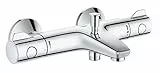 GROHE Mitigeur thermostatique Bain/Douche 1/2 Grohtherm 800 34569000, Argent
