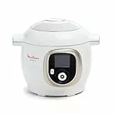 Moulinex, Cookeo Multicuiseur intelligent 6L, 150 recettes intégrées, Cuisson sans surveillance, Ecran intuitif, Guide de cuisson, Application MyMoulinex, 1600W, Blanc, 15 ans réparabilité, CE85CA10
