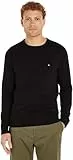 Tommy Hilfiger Pull Homme Essential Cotton Crew Neck en Coton, Noir (Black), XL