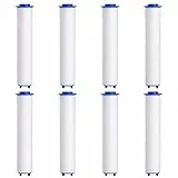 VEGCOO Filtre Pommeau de Douche，8 Pcs Filtre Douche en Coton PP de Douchette Anti-calcaire Amovible pour Douchette (95mm)