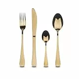 BERGNER Set de 24 couverts en acier inoxydable collection Munich Champagne Shiny