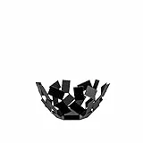 Alessi MT01 B Corbeille, Acier, Noir