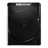 Amaray Boitiers Double Blu-Ray 4K, 15 mm, Machine-Pack-Quality, Noir, 10 pièces