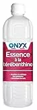 Onyx - Essence à la Térébenthine - Diluant Peinture et Vernis à l’Huile, Accélère le Séchage des Peintures, Entretient les Sols et Bois - Fabrication Française - 1L