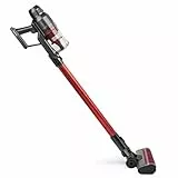 H.Koenig Aspirateur Droit Balai sans fil 2 en 1 sans sac FullPower UPX22, Puissant, Compact, Léger, Efficace, Autonome, Silencieux, 220W, Multifonction, 2 brosses incluses