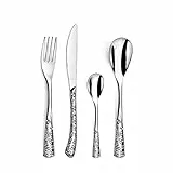 AMEFA - Ménagère 24 couverts de table pour 6 personnes - Bouquet - Acier inoxydable 18/0, Finition Brillante