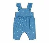 Petit Bateau A0CL9 Salopette Longue, Bleu/Blanc, 12 Mois Bébé_Fille