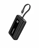 Anker Zolo Batterie Externe, Power Bank Haute Vitesse 10000mAh 30W, Câble USB-C Intégré, 1 Port USB-C & A, pour iPhone 16/16 Pro/16 Pro Max/16 Plus, MacBook, Galaxy, et Autres