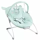 Transat balancelle MoMi GLOSSY pour bébés jusqu’à 9 kg, harnais de sécurité 3 points, cadre métallique avec pieds antidérapants, poids 1,7 kg, dimensions 58 x 49 x 53 cm