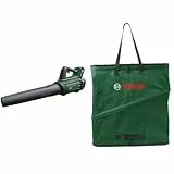 Bosch Souffleur de Feuilles AdvancedLeafBlower 36V-750 (Batterie 2,0 Ah) + Sac de ramassage Compact 60 L (Sac Pliable Pratique pour la Collecte de déchets de Jardin)