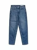 Vero Moda Vmtessa HR Mom Jeans Ra380 GA Pantalon, Bleu Moyen (Denim Bleu Moyen), 27 W/30 L Femme