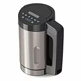 Black+Decker - Soup Maker BXSM1000E 1040W | Carafe en Acier Inoxydable 1,6L | 7 Programmes Automatiques | Fonction Maintien au Chaud | Écran Digital | Sans BPA