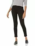 Amazon Essentials Jegging Extensible à Enfiler Taille Mi-haute (Disponible en Grande Taille) Femme, Noir, 44