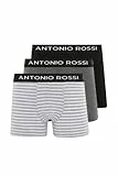 Antonio Rossi (Lot de 3) Calecon Homme - Confortable, Riche en coton, Respirant