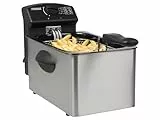 Princess Friteuse 182642-4 L - 4 portions - 2000 W - Zone froide, Inox Brossé, 4 Litres
