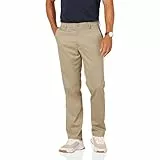 Amazon Essentials Pantalon de Golf Stretch Coupe Droite Homme, Brun Kaki, 34W / 32L