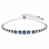 Swarovski Bracelet Imber Emily, Diverses tailles rondes, Bleu, Métal rhodié