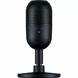 Razer Seiren V3 Mini - Microphone USB ultra-compact (microphone à condensateur 14 mm, directivité supercardioïde, détecteur de mise en sourdine, absorbeur de chocs intégré) Noir