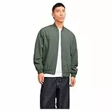 JACK & JONES Jjecharge Noos Veste Bomber Blouson, Agave Green, L Hommes