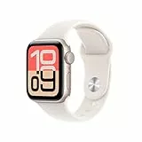 Apple Watch SE 3 [GPS 40 mm] Montre connectée avec boîtier Lumière stellaire et Bracelet Sport Lumière stellaire. Moniteur activité/Sommeil/fréquence Cardiaque, écran Toujours activé