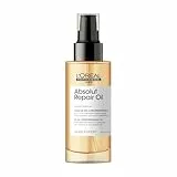 L'OREAL PROFESSIONNEL - Huile Cheveux Leave-In 10-en-1 Absolut Repair - Cheveux Secs & Abîmés - Spray Thermoprotecteur Sans Rinçage & Démêlant - Nourrit, Protège & Adoucit - Toucher Léger - 90 ml