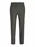 JACK & JONES Jprwinter Pantalon Slim sergé Sn Costume, Noir Ardoise/Coupe : Coupe ajustée, W46 Homme