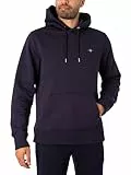 GANT REG Hoodie Sweat À Capuche Shield Regular, Evening Blue, L Homme
