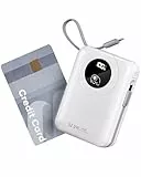 20000mAh Batterie Externe avec Câble intégré : 22.5W Power Bank à Charge Rapide pour téléphone Portable, Batterie USB C (Input & Output), Chargeur Portable avec 4 Sorties et 2 entrées