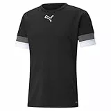 PUMA teamRISE Jersey CE, Maillots Homme, Puma Black-Smoked Pearl-Puma White,