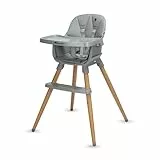 Bebeconfort Avista 2, chaise haute 4 en 1, chaise haute bébé évolutive, rehausseur, chaise pour repas, chaise enfant, 6 mois - 14 ans (9-60 kg), coussins rembourrés, tablette réglable, Tinted Grey