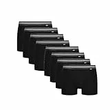 DIM Boxer Homme EcoDIM Coton Stretch Confortable Noir x8, Noir, XL