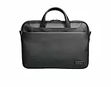 Port Designs Sacoche pc pour Ordinateur Portable élégant Simili Cuir Zurich toploading 14/15.6 Pouces Noire