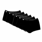 Playtex Femme Lot de culottes Maxi Coton Stretch Culotte, Noir, XXL