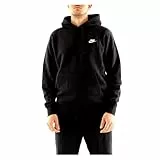 Nike Homme Club Sweat capuche, Black/Black/(White), M EU