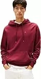 Tommy Jeans Sweat à Capuche Homme Regular Fit Flag Fleece avec Capuche, Rouge (Red Wine), L