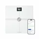 WITHINGS Body Smart - Balance connectée avec composition corporelle avancée (Poids, Masse grasse/Musculaire/Osseuse, Eau, Indice de graisse viscérale), Balance pèse personne WiFi et Bluetooth