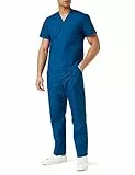 Misemiya - Ensemble Uniformes Unisexe Blouse - Uniforme Médical avec Haut et Pantalon - Ref.6801-6802 - X-Large, Bleu Marine 68