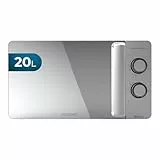 Cecotec Micro-ondes ProClean 3060 Gray Mirror. Capacité de 20 L, Revêtement Ready2Clean, 700 W de Puissance, 6 Niveaux de Fonctionnement, Minuterie 30 minutes, Finition Argenté.