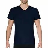 Eminence - Tee-Shirt col V Pur Coton Premium - Taille : 3 - Couleur : Marine