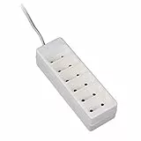 Bloc 6 Prises 2P 6A - Blanc - Zenitech