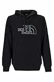 THE NORTH FACE NF0A8C1BASW M Drew Peak Light Hoodie Sweatshirt Homme TNF Black/Duck Green Taille XL