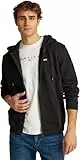 Tommy Jeans TJM Reg S Flag Zip Fleece Thru Dm0Dm20743 Sweat à Capuche zippé, Black (Black), XL Homme