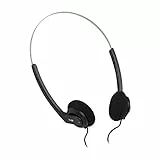 T'nB Arko, Casque Filaire pour PC, Smartphone, Mac, Tablette, Universel Stéréo, Arceau Réglable, Ultra Léger et Confortable, Prise Jack Gold 3,5 mm, Ergonomique, Câble 1.10 Mètres – Noir